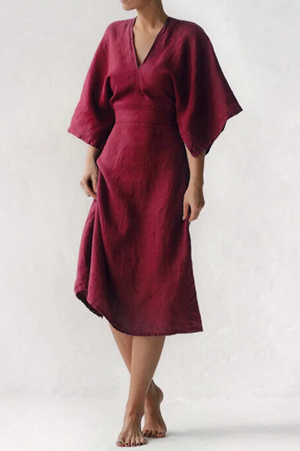 エレガントなインクリネンドレス